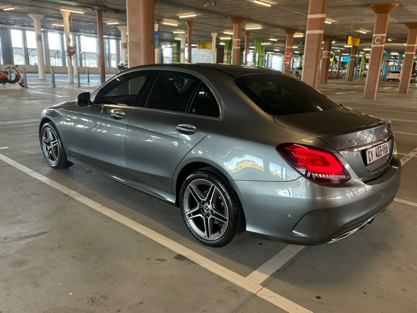 Mercedes C180 premium leather interior with sunroof and navigation